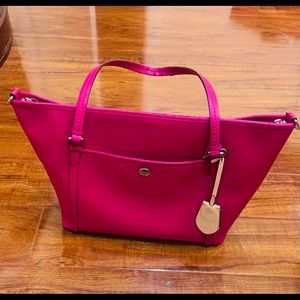 Lovely mauve Coach bag.